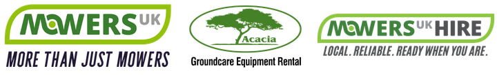 MowersUK, Acacia Groundcare and Hire Logos