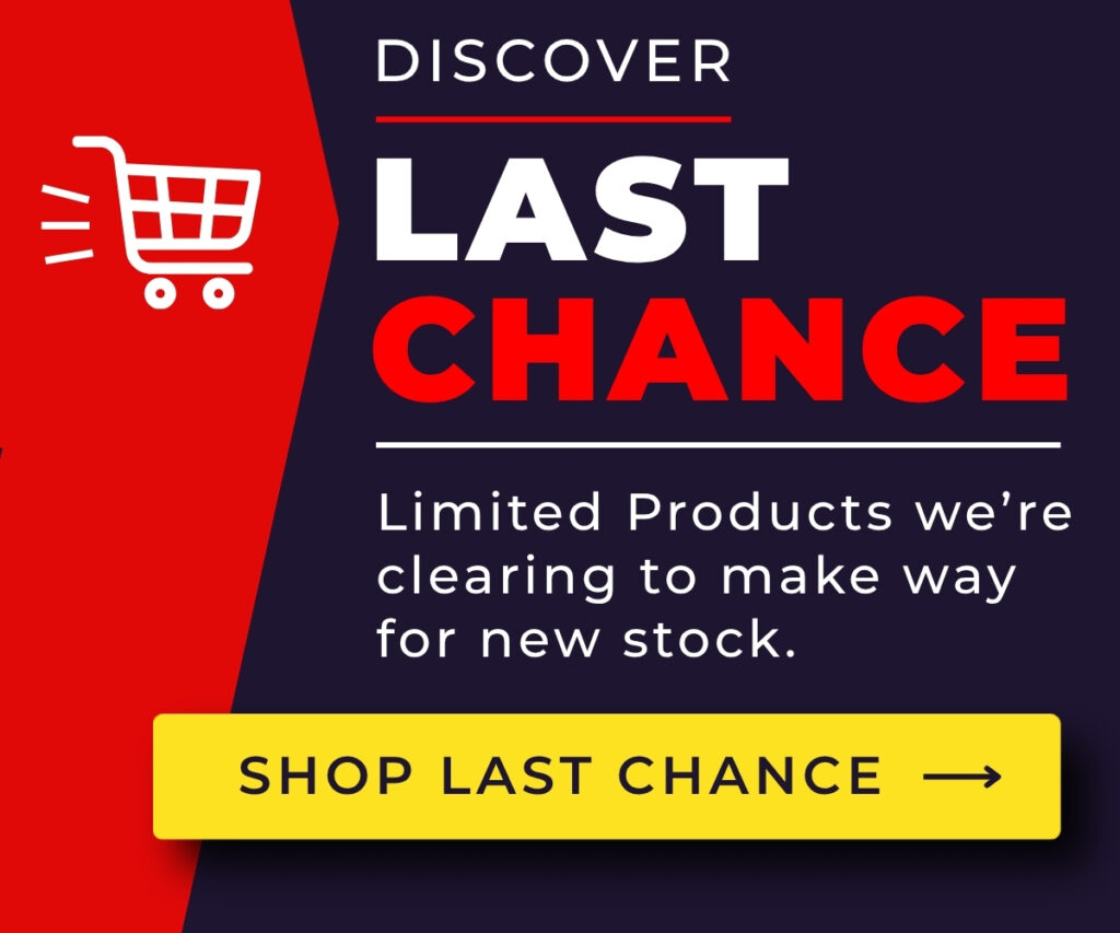 Browse Last Chance garden machinery clearance products before they're gone.