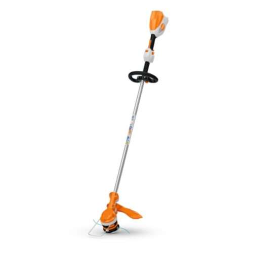 STIHL FSA 60 R cordless brushcutter and grass trimmer from the AK Battery System, unit only, with loop handle and AutoCut mowing head for trimming lawn edges and long grass.