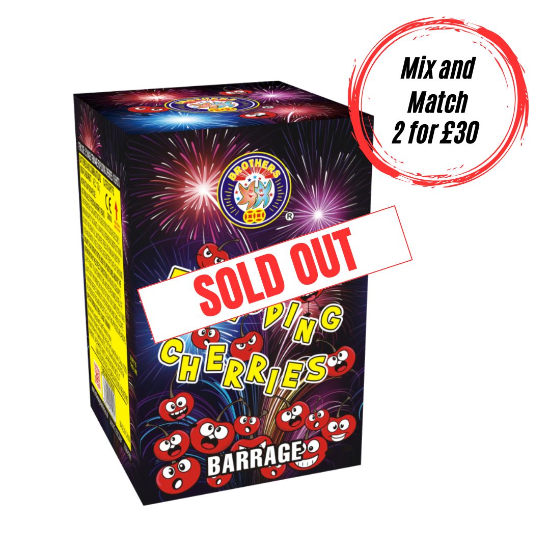 Exploding Cherries Sold Out Label