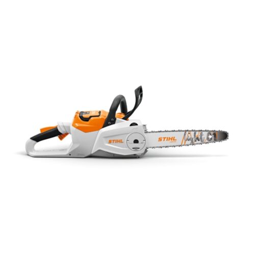 STIHL MSA 80 cordless chainsaw with 14"/35cm guide bar, unit only, battery-powered chainsaw from the AK Battery System for cutting firewood, pruning and garden maintenance.