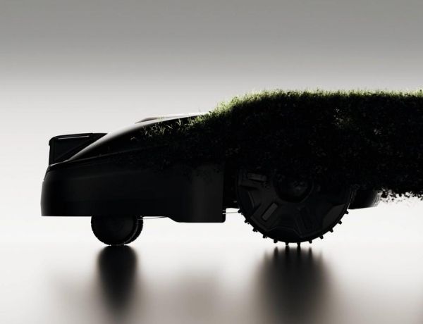 New Husqvarna robotic mower in shadow
