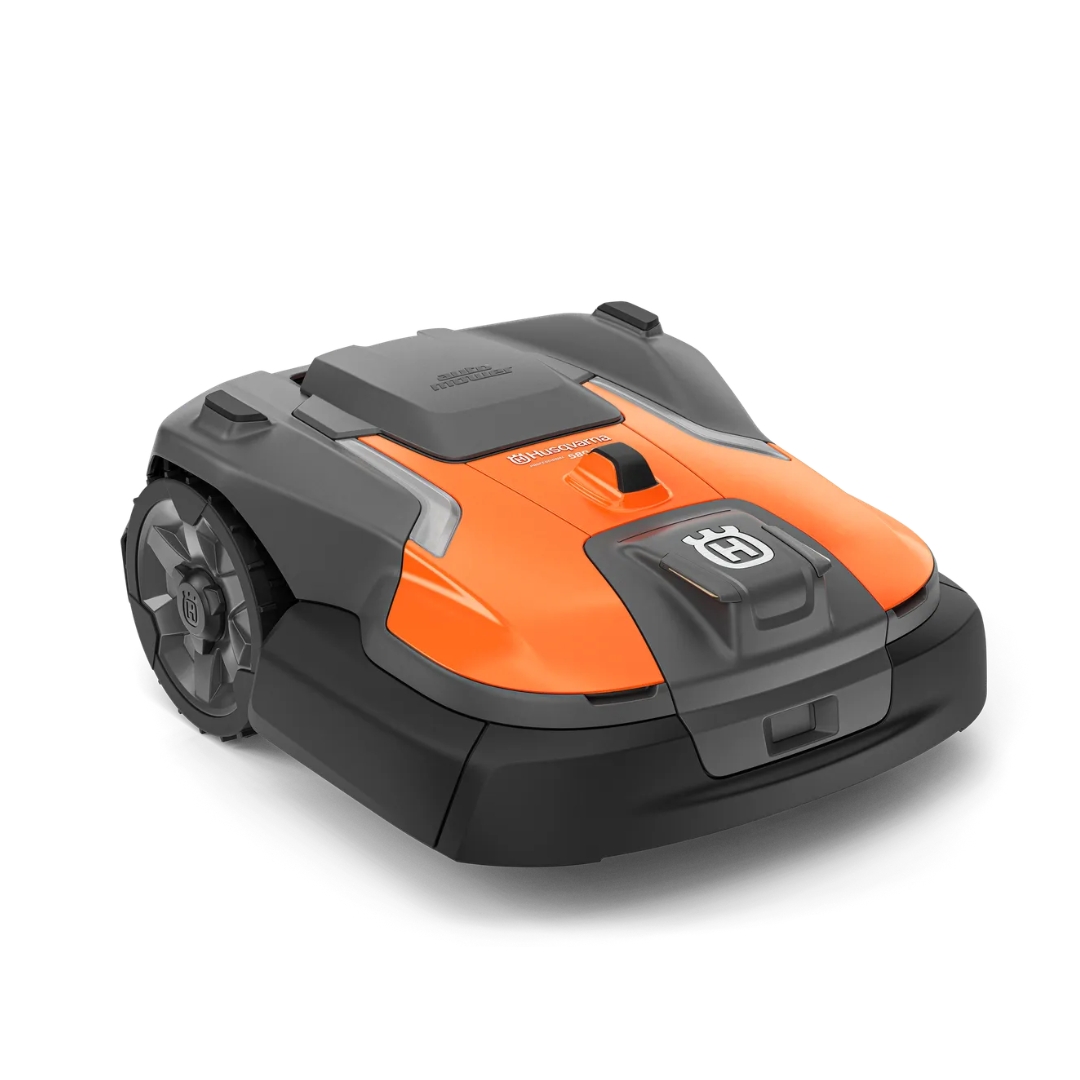 Husqvarna Automower® 580 EPOS® robotic lawn mower, wire-free commercial robotic mower with EPOS® satellite navigation for maintaining large professional turf areas.