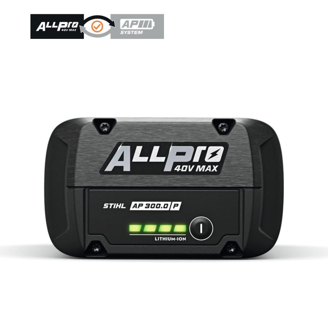 STIHL AP 300 P ALLPRO 40V Max lithium-ion battery front view